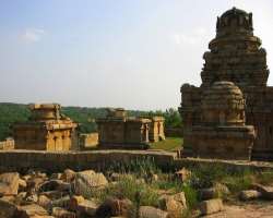 All the structure of the temple and shrines including one up to the foundation level around the temple were all built using granite stones.